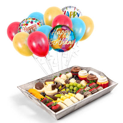 Edible Arrangements® fruit baskets - Signature Dessert Board & Balloon ...