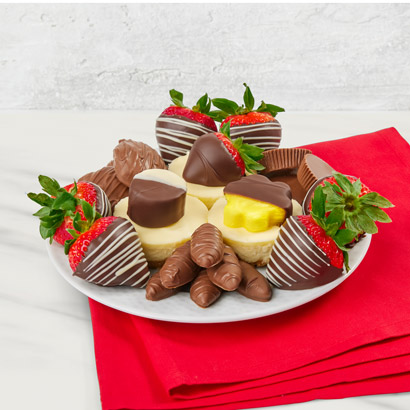 Cheesecake & Chocolate Covered Fruit Box