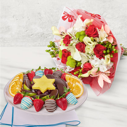 Hanukkah Dessert Tray  Fresh Flower Gift