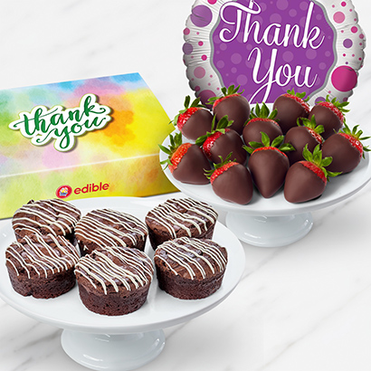 Thank You Brownies And Berries Box