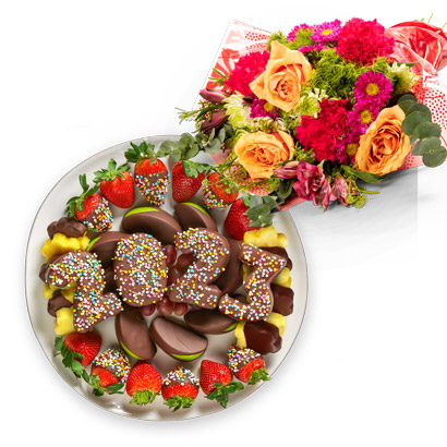 Gift Your Grad Platter  Flowers