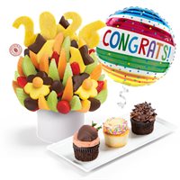 Graduation Cupcakes and Dipped Fruit