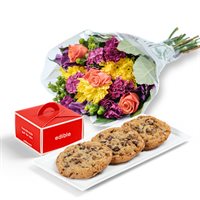 Cookies Plus Petals Gift Set