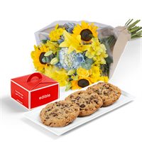 Cookies Plus Petals Gift Set