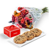 Cookies Plus Petals Gift Set