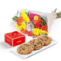 Cookies Plus Petals Gift Set