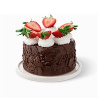 Chocolate Cake with Fresh Strawberries