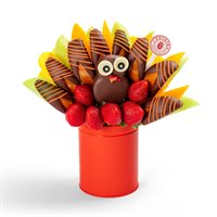 Chocolate Turkey Thanksgiving Fruit Bouquet