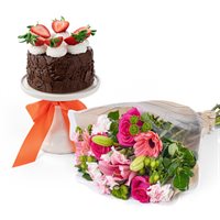 Edible Cake  Flowers Gift Bundle