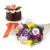 Edible Cake  Flowers Gift Bundle