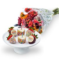 Birthday Berries and Bouquet Gift Set