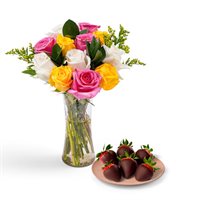 Riveting Roses  ChocolateDipped Strawberries