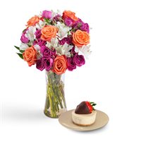 Charming Cheesecake  Rose Bouquet Bundle
