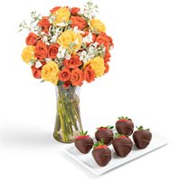 Riveting Roses  ChocolateDipped Strawberries