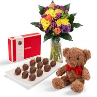 Bobbis Big Celebration Gift Set and Bouquet