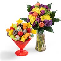 Birthday Wishtini Flowers Gift Set