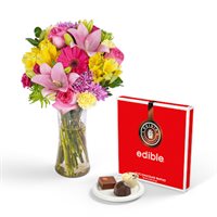 Chocolate Truffles  Yellow May Flowers