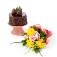 Edible Cake  Flowers Gift Bundle