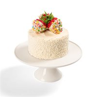 Vanilla Confetti Cake with Dipped Berries