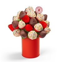 Confetti Chocolate Covered Strawberry Fruit Bouquet