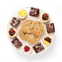Chocolate Cheesecake  Cookies Platter