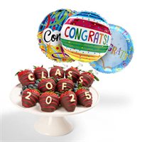 Class of 2025 Dessert Platter Balloons Gift Set