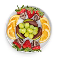 Fresh Fruit and Chocolate Fruit Platter