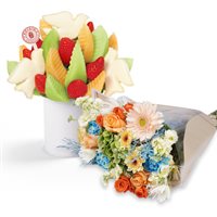 Sympathy Flowers  Fruit Bouquet