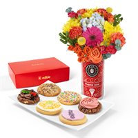 Assorted Premium Cookies Box  Flower Bouquet